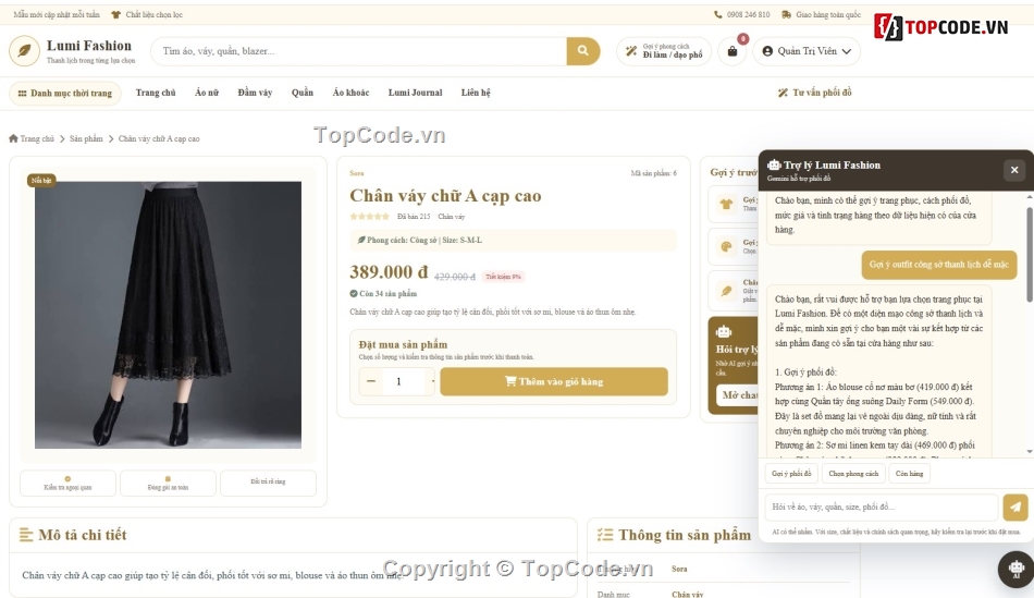 web bán quần áo,code bán áo quần,website in áo